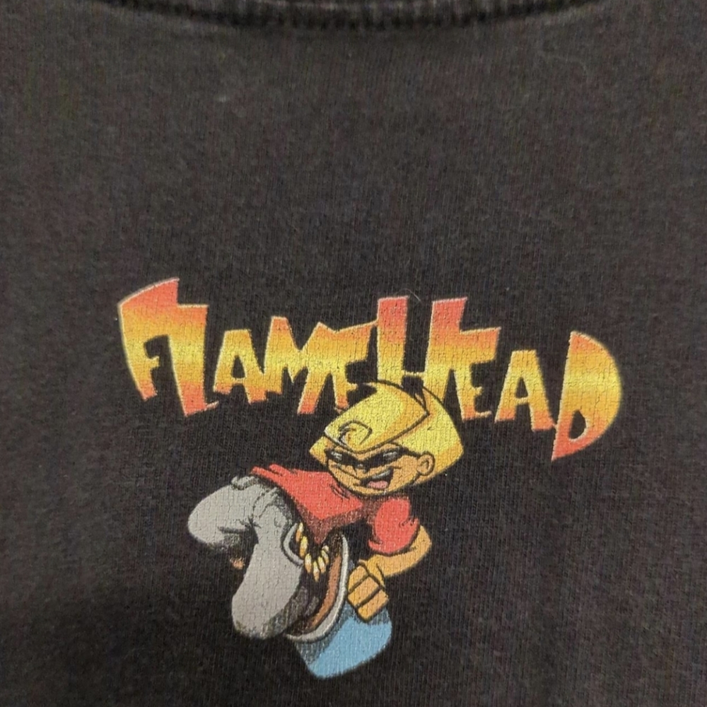 JNCO brand flame head tee Size M great condition skater guy 17in pit2pit - Picture 4 of 4